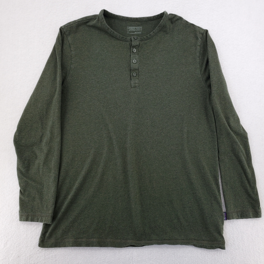 Patagonia Organic Cotton Lightweight Henley Shirt Mens Size Large